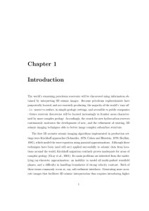 Chapter 1 Introduction - Stanford Exploration Project