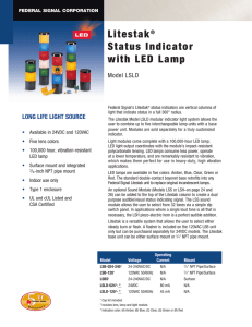 Litestak® Status Indicator with LED Lamp