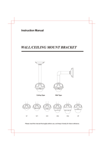 WALL/CEILING MOUNT BRACKET - ADT