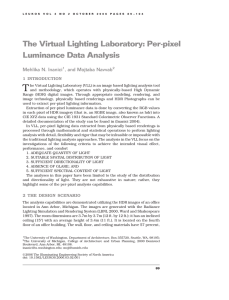 The Virtual Lighting Laboratory: Per