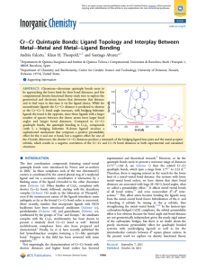 Cr–Cr Quintuple Bonds: Ligand Topology and