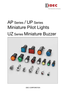 Miniature Pilot Lights UZ Series Miniature Buzzer