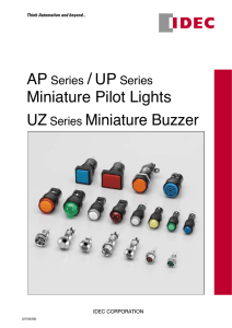 Miniature Pilot Lights UZ Series Miniature Buzzer - Sys-Tek