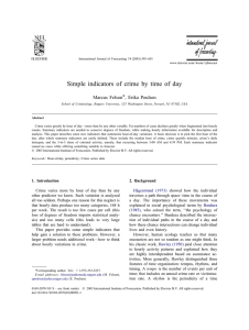 Simple indicators of crime by time of day