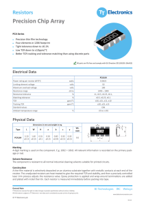 Full Datasheet - TT Electronics