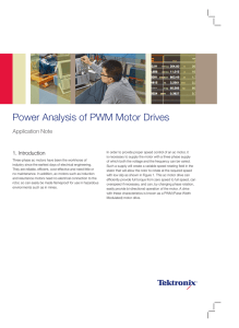 Power Analysis of PWM Motor Drives