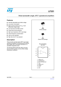 LF351 - STMicroelectronics