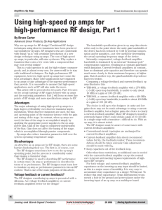 Using high-speed op amps for high