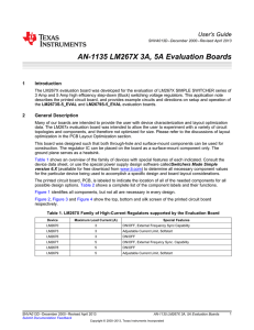 AN-1135 LM267X 3A, 5A Evaluation Boards