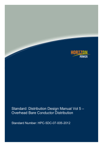 Standard: Distribution Design Manual Vol 5 – Overhead Bare