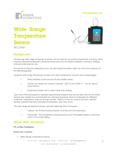 Wide Range Temperature Sensor