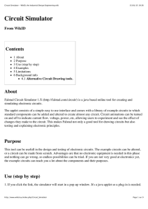 Circuit Simulator - WikID, the Industrial Design Engineering wiki