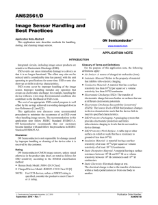 AN52561 - Image Sensor Handling and Best Practices