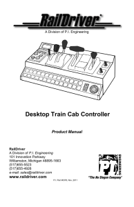 Desktop Train Cab Controller
