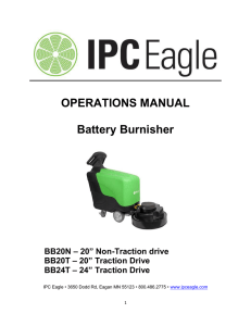 Battery Burnisher Instructions For Use
