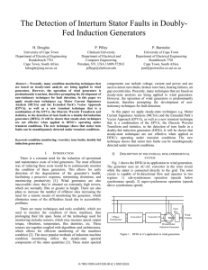 The Detection of Interturn Stator Faults in Doubly