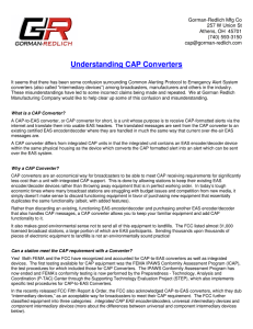 Understanding CAP Converters - Gorman