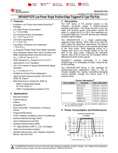 SN74AUP1G79 - Texas Instruments