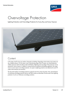 Overvoltage Protection - Lightning Protection and