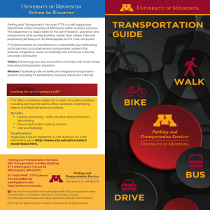 PTS Transportation Guide - Parking and Transportation Services