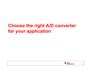 Choose the right data converter for your application