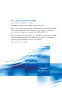 RPC Pipe Systems Pty Ltd - Water Services Association of Australia