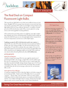 The Real Deal on Compact Fluorescent Light Bulbs
