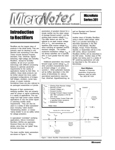 Introduction to Rectifiers
