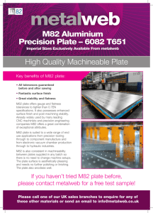 M82 Aluminium Precision Plate - Metal Web UK metals stockholder