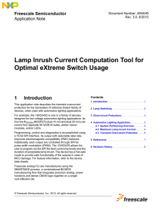 AN4049, Lamp Inrush Current Computation Tool for Optimal