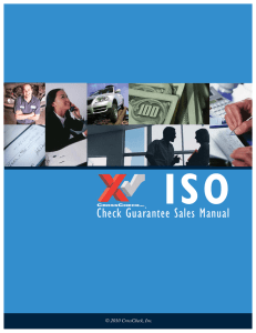 ISO Sales Manual