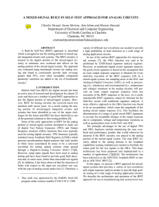 A MIXED-SIGNAL BUILT-IN SELF-TEST APPROACH FOR ANALOG