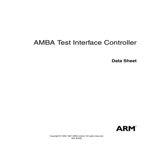 AMBA Test Interface Controller Data Sheet