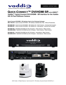 Quick-Connect DVI-HDMI SR Manual