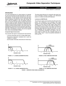 AN9644: Composite Video Separation Techniques