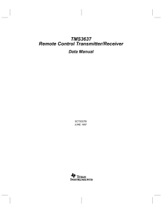 Remote-Control Transmitter/Receiver (Rev. B)