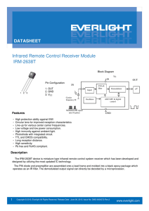 Infrared Remote Control Receiver Module IRM