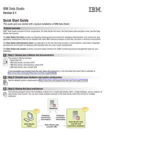 IBM Data Studio Quick Start Guide