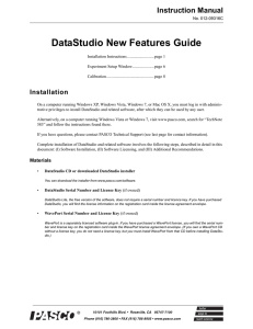 DataStudio New Features Guide Installation