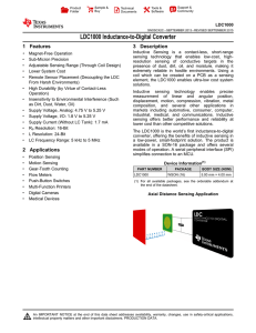 LDC1000 Inductance-to-Digital Converter (Rev. C)