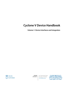 Clock Networks and PLLs in Cyclone V Devices