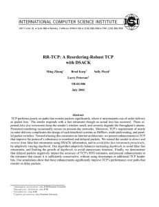 RR-TCP - UCL Computer Science