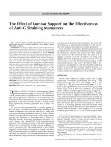 The Effect of Lumbar Support on the Effectiveness of Anti