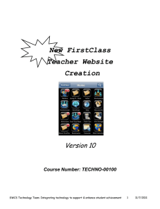 FirstClass Website Creation V10 packet