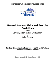 General Activity Gudelines for Home Activity