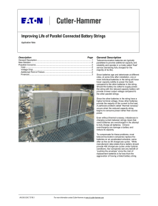 Improving Life of Parallel Connected Battery Strings