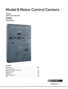 Model 6 Motor Control Center