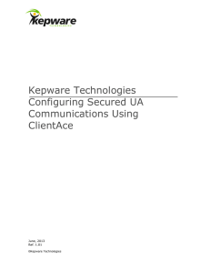 Configuring Secured UA Communications Using ClientAce