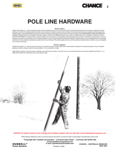 Hubbell Pole Line Hardware Catalog