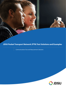 JDSU Packet Transport Network (PTN) Test